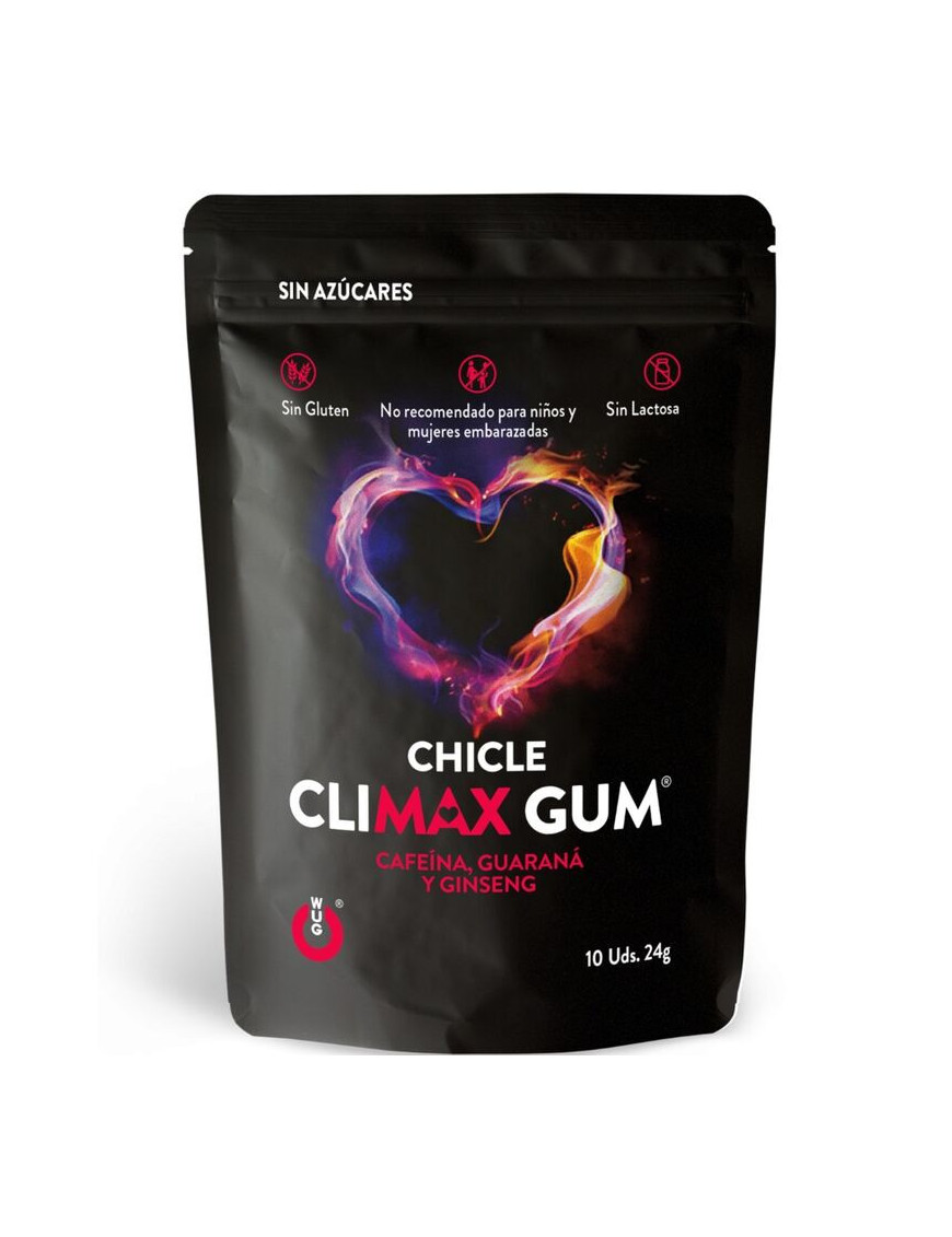 WUG GUM CLIMAX CHICLE 10 UNIDADES