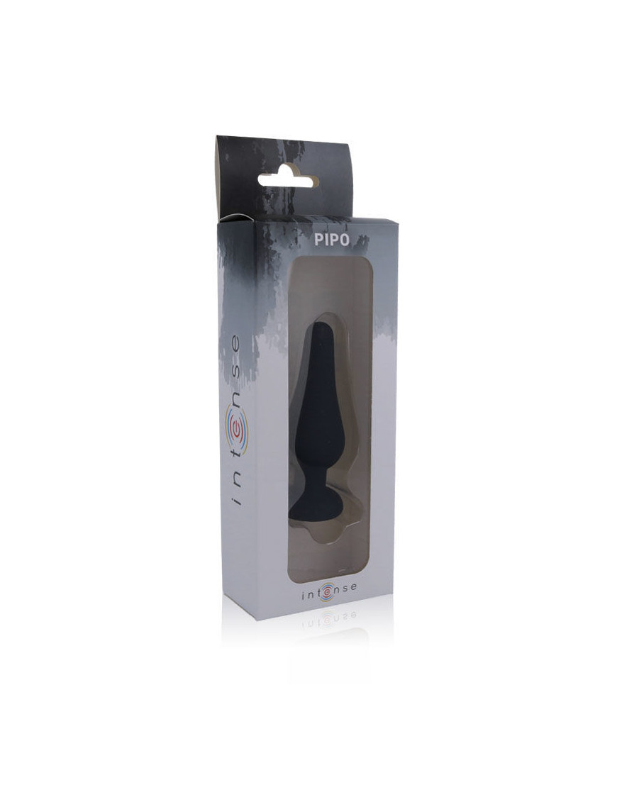 INTENSE ANAL PLUG PIPO M SILICONE NEGRO 11 CM