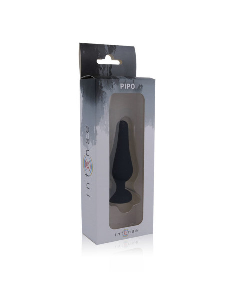 INTENSE ANAL PLUG PIPO M SILICONE NEGRO 11 CM