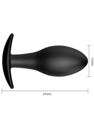 PRETTY LOVE PLUG ANAL SILICONA ANCLA 8.5 CM NEGRO