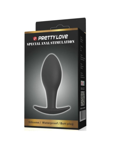 PRETTY LOVE PLUG ANAL SILICONA ANCLA 8.5 CM NEGRO