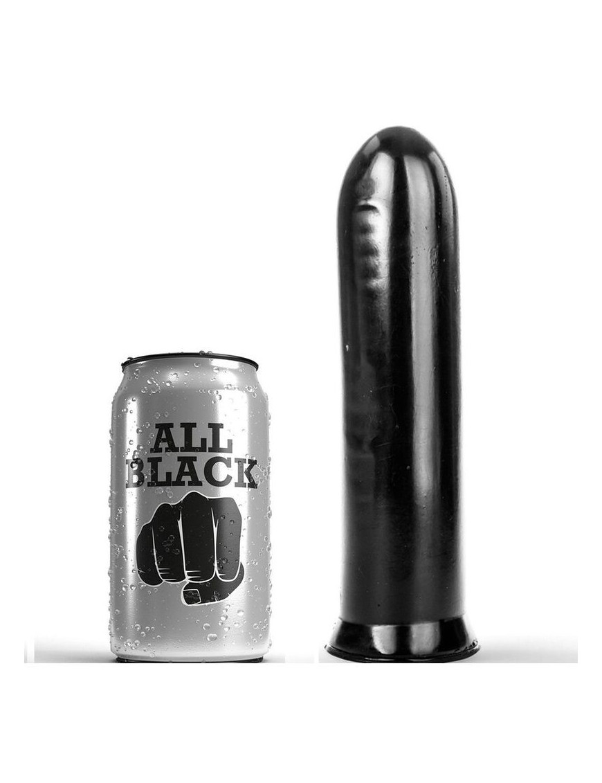 ALL BLACK DILDO NEGRO 19CM