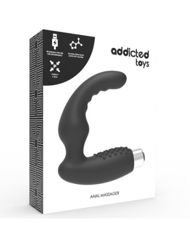 ADDICTED TOYS VIBRADOR PROSTÁTICO RECARGABLE NEGRO