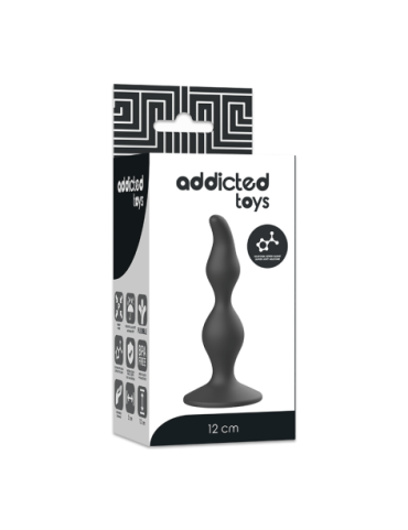 ADDICTED TOYS ANAL SEXUAL PLUG 12CM NEGRO