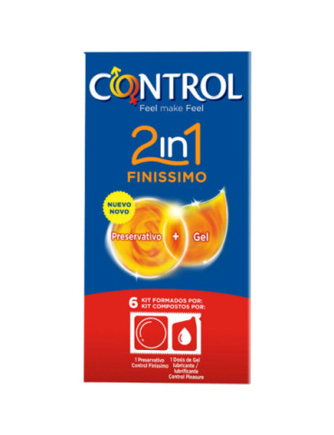 CONTROL DUO FINISIMO + LUBRICANTE 6 UNIDADES