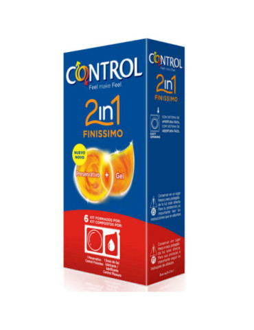 CONTROL DUO FINISIMO + LUBRICANTE 6 UNIDADES