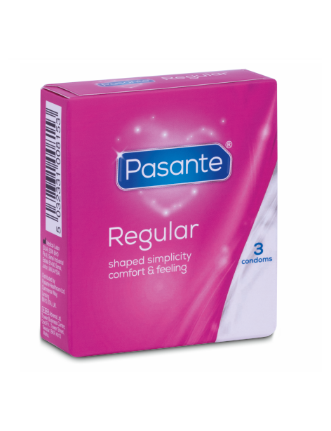 PASANTE CONDOM GAMA REGULAR 3 UNIDADES