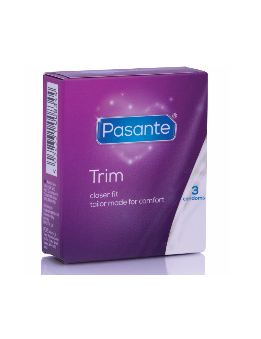 PASANTE PRESERVATIVOS TRIM MÁS DELGADO 3 UNIDADES