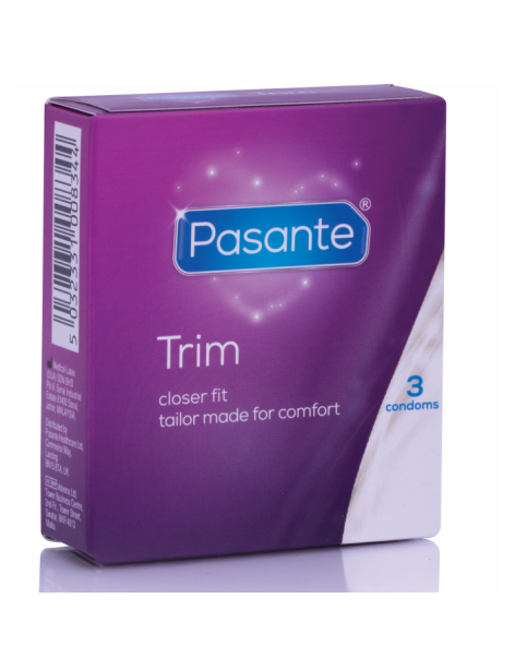 PASANTE PRESERVATIVOS TRIM MÁS DELGADO 3 UNIDADES