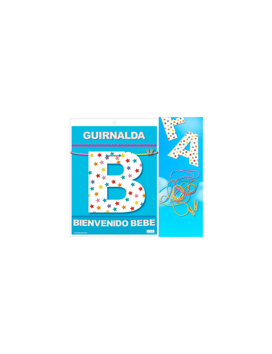 GUIRNALDA BIENVENIDO BEBE (Cartulina 220gr)