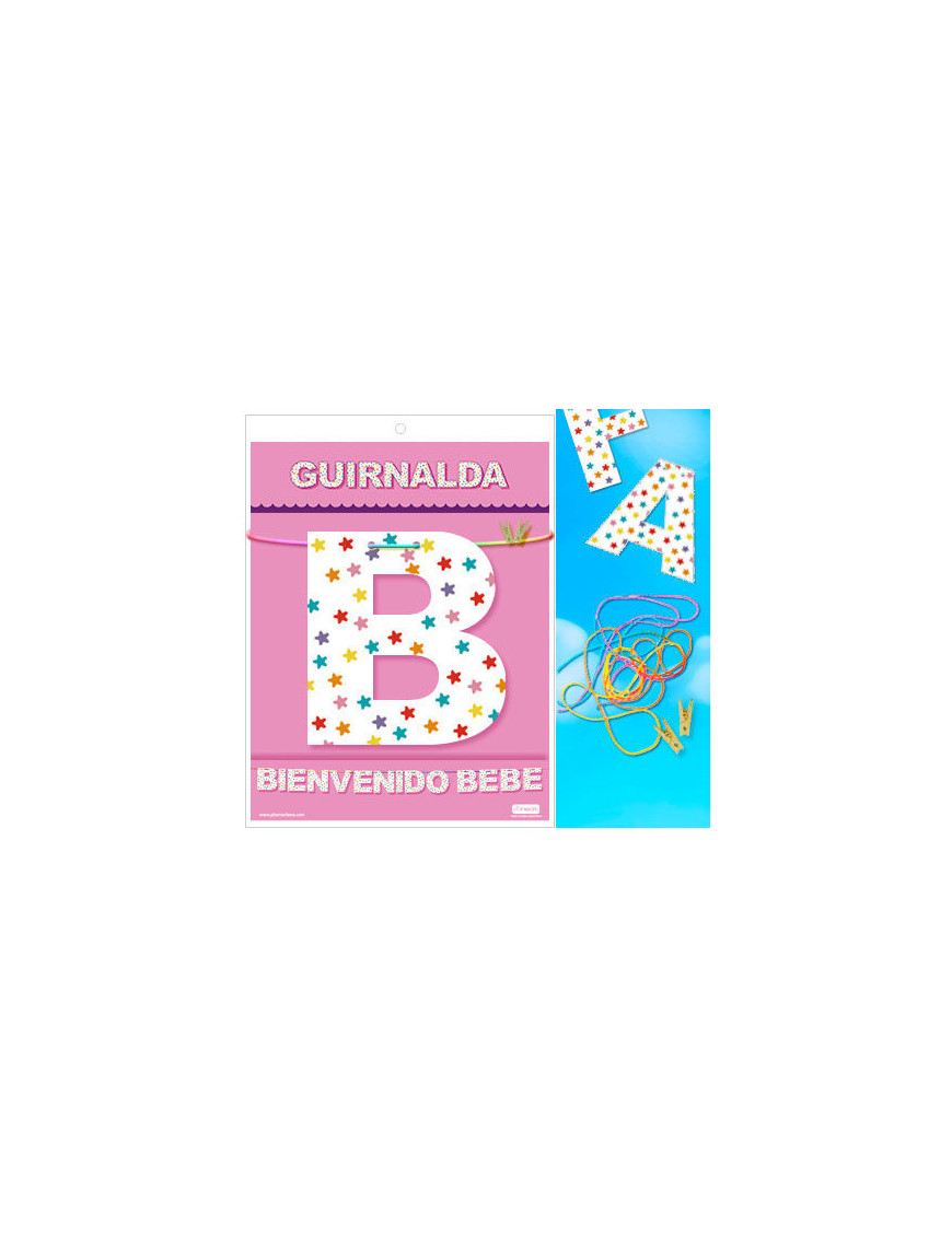 GUIRNALDA BIENVENIDO BEBE (Cartulina 220gr)