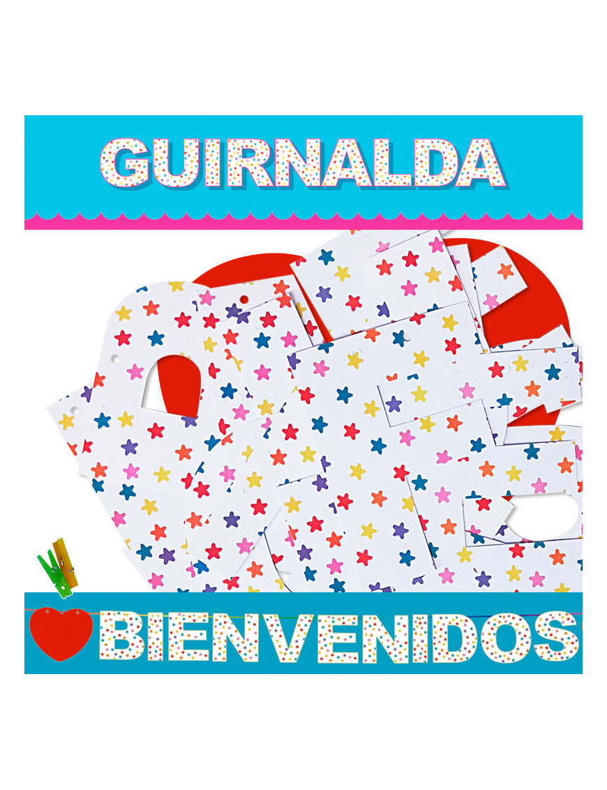 GUIRNALDA BIENVENIDOS (CARTULINA 220gr)