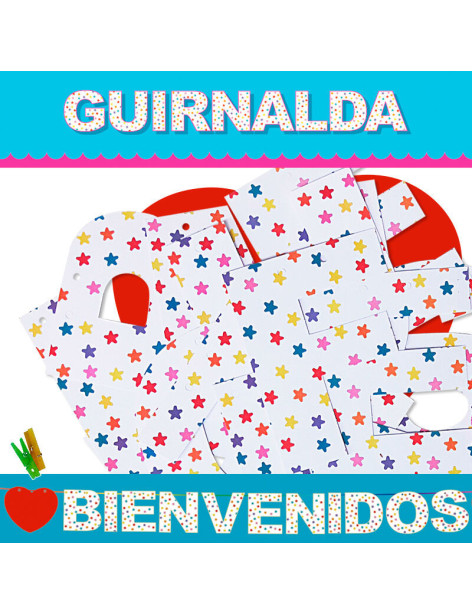 GUIRNALDA BIENVENIDOS (CARTULINA 220gr)