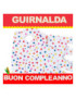 GUIRNALDA BUON COMPLEANNO (Cartulina 220gr)