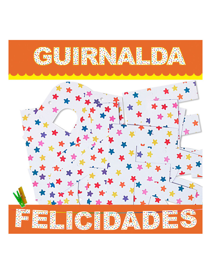 GUIRNALDA FELICIDADES (CARTULINA 220gr)