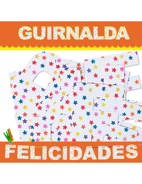 GUIRNALDA FELICIDADES (CARTULINA 220gr)