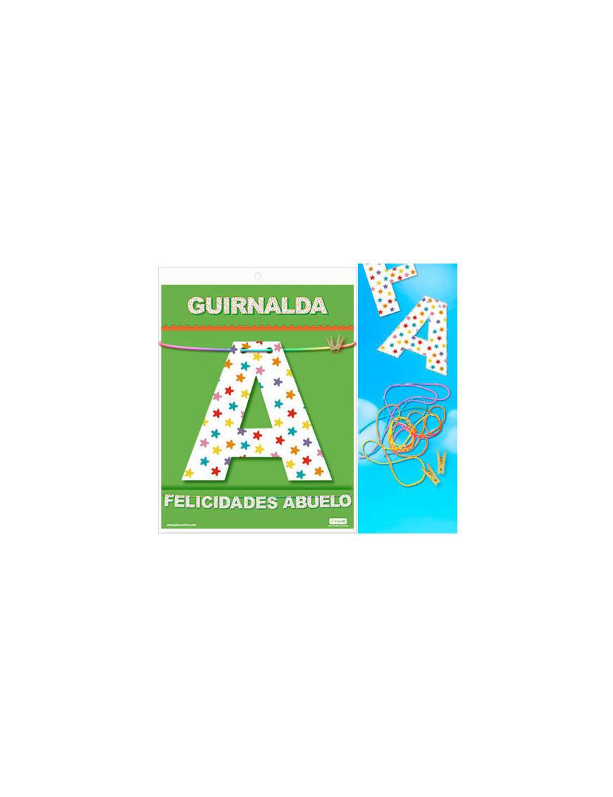 GUIRNALDA FELICIDADES ABUELO (Cartulina 220gr)