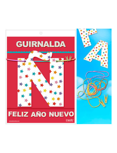 GUIRNALDA FELIZ AÑO NUEVO (Cartulina 220gr)