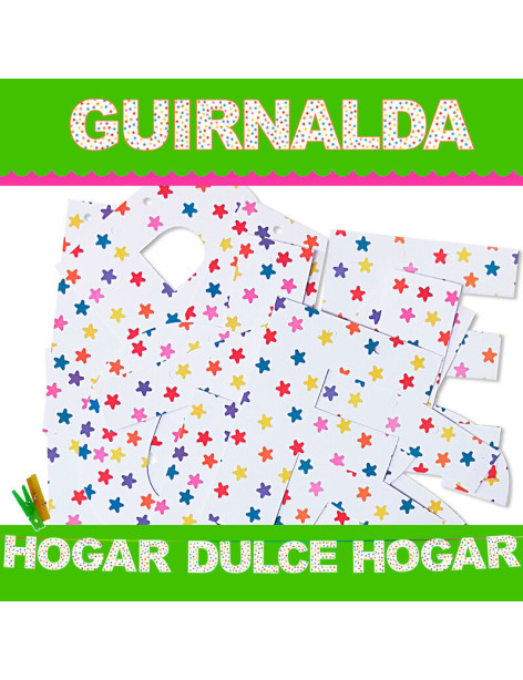 GUIRNALDA HOGAR DULCE HOGAR (Cartulina 220gr)