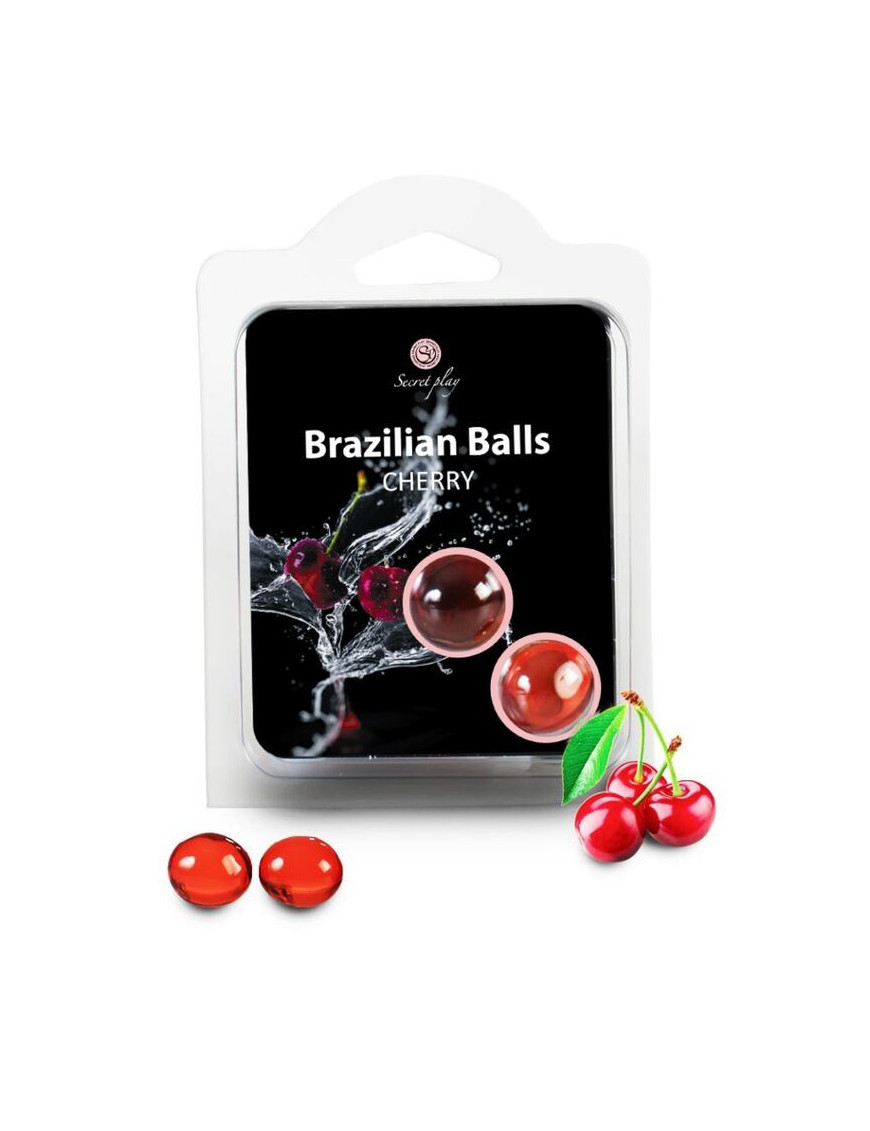 SECRETPLAY BRAZILIAN BALLS CEREZA SET 2 BOLAS