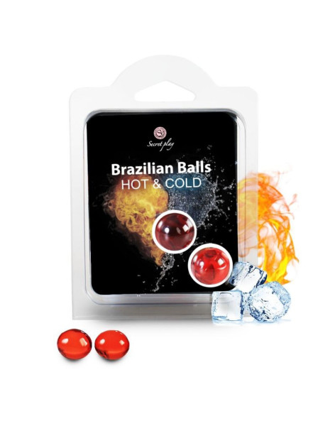 SECRETPLAY BRAZILIAN BALLS EFECTO CALOR & FRIO 2 UNIDADES