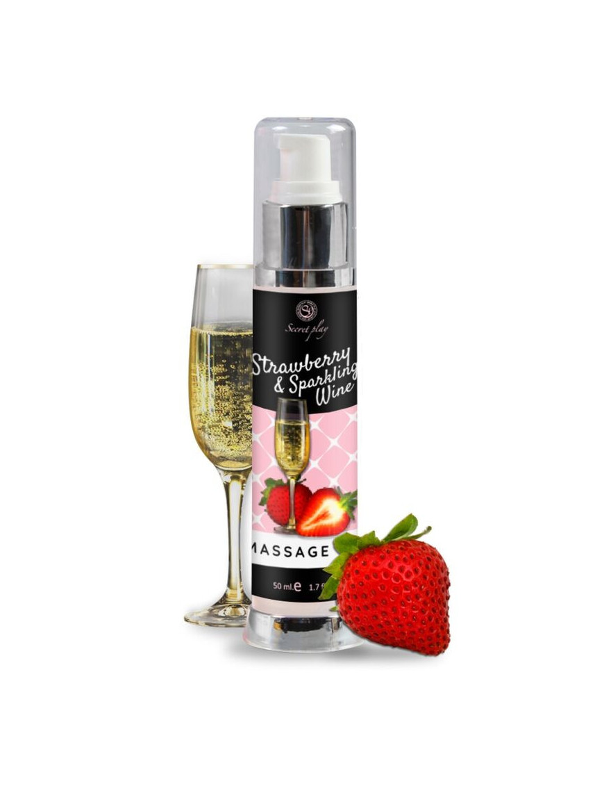 SECRETPLAY ACEITE MASAJE FRESAS & CAVA 50 ML