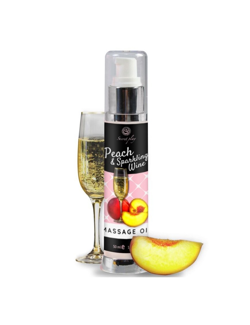 SECRETPLAY ACEITE MASAJE MELOCOTÓN & CAVA 50 ML