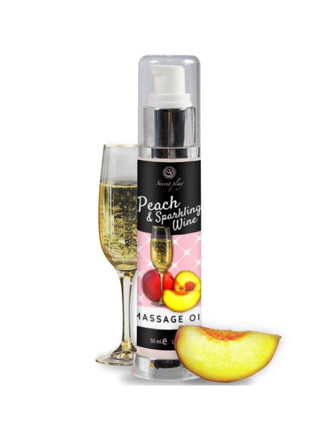 SECRETPLAY ACEITE MASAJE MELOCOTÓN & CAVA 50 ML