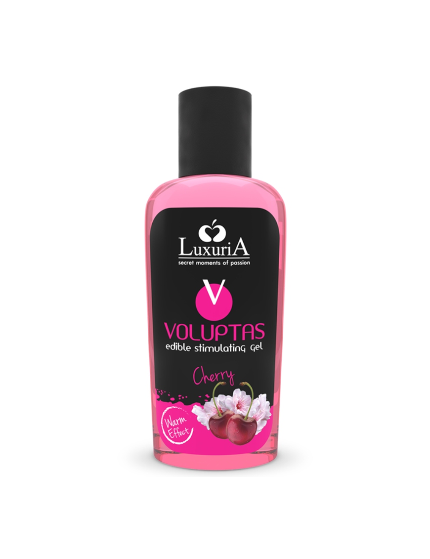 LUXURIA VOLUPTAS GEL MASAJE COMESTIBLE EFECTO CALOR - CEREZA 100 ML