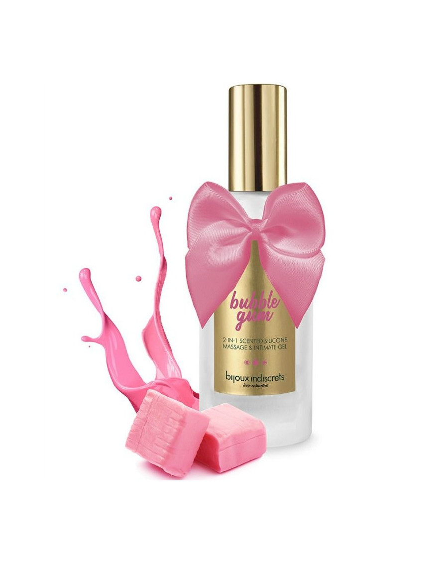 BIJOUX BUBBLE GUM GEL 2 EN 1 SILICONA CHICLE DE FRESA 100 ML