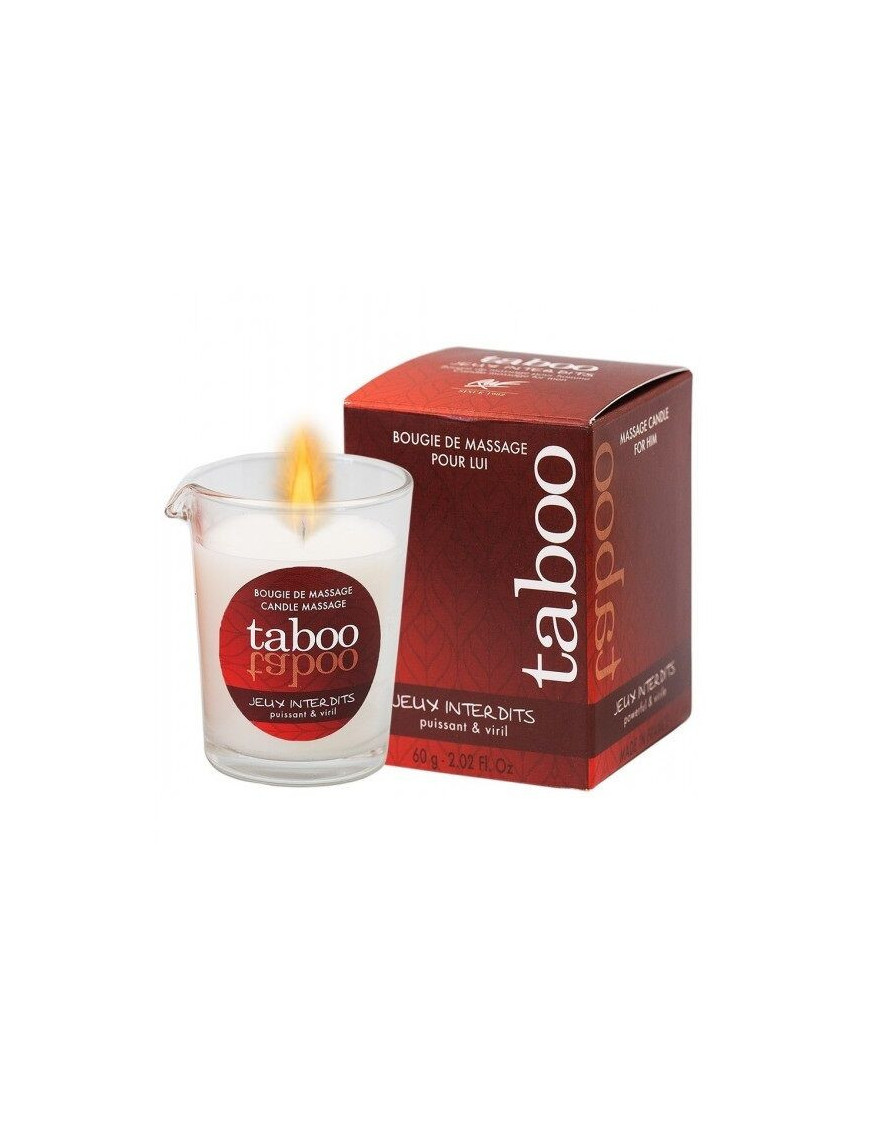 TABOO VELA DE MASAJE PARA ÉL JEUX INTERDITS AROMA LIQUEN SALVAJE