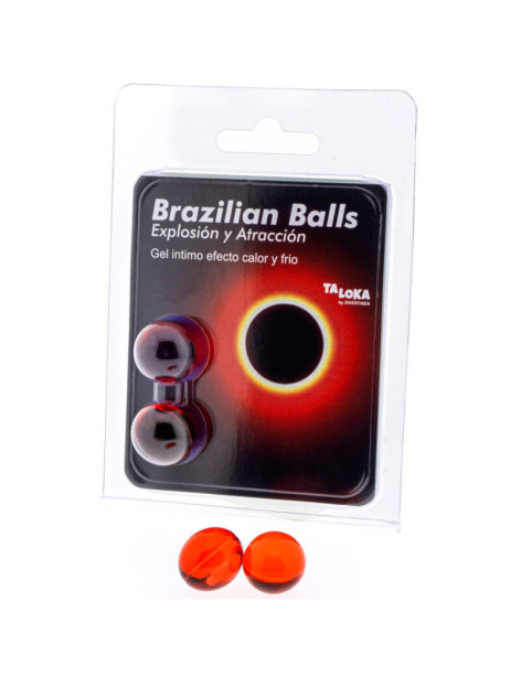 TALOKA - BRAZILIAN BALLS GEL EXCITANTE EFECTO CALOR Y FRÍO 2 BOLAS