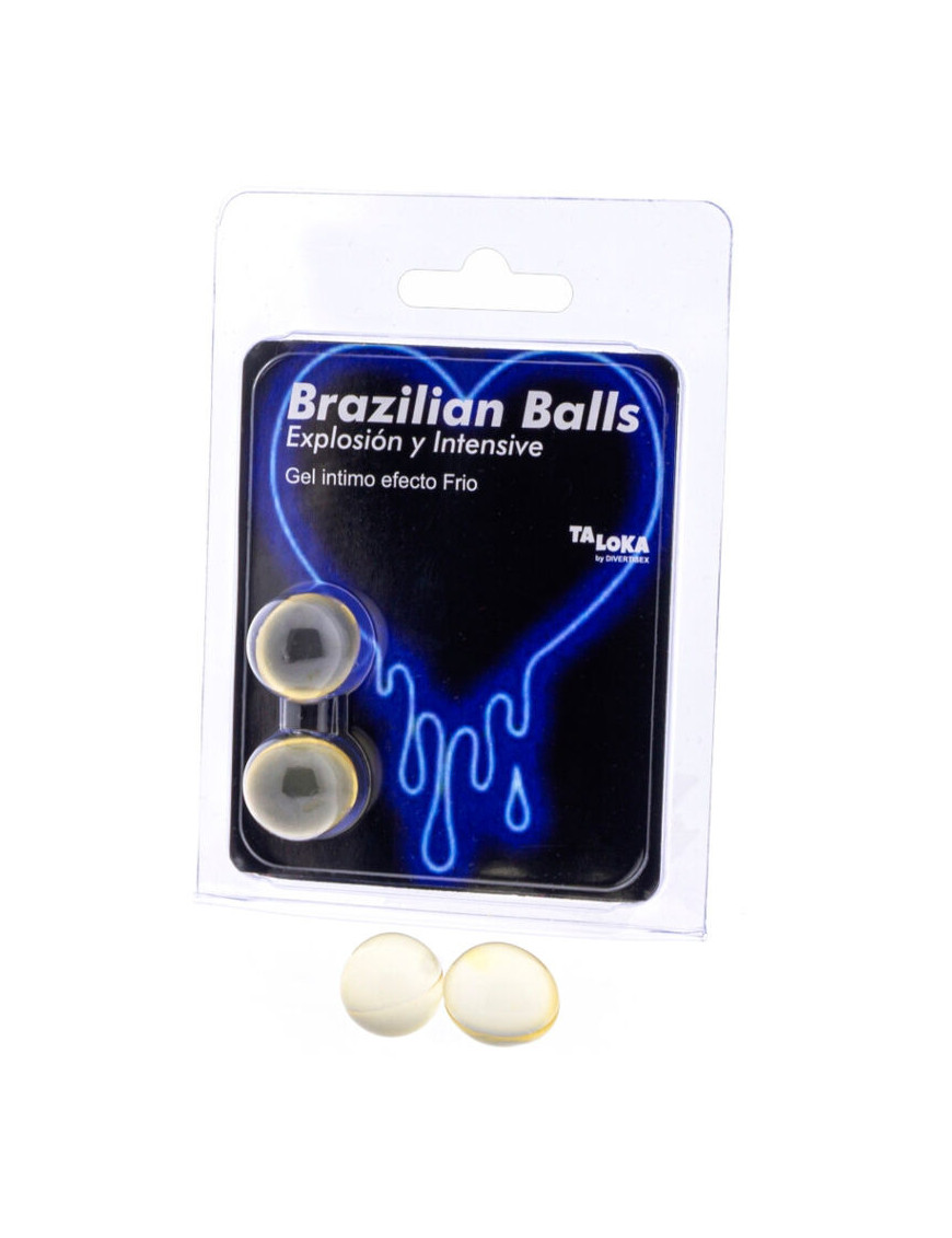 TALOKA - BRAZILIAN BALLS GEL EXCITANTE EFECTO FRIO Y VIBRACIÓN 2 BOLAS