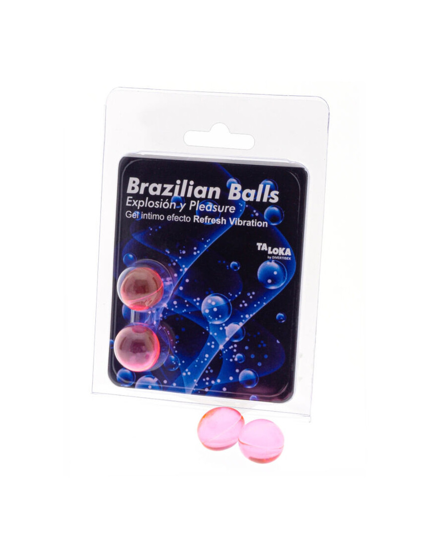 TALOKA - BRAZILIAN BALLS GEL EXCITANTE EFECTO VIBRACIÓN REFRESCANTE 2 BOLAS