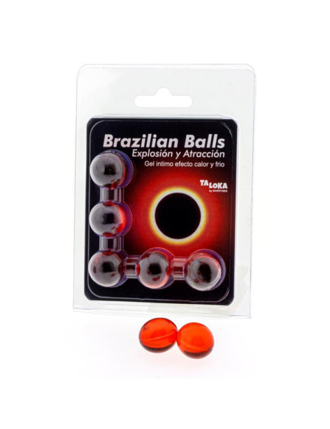 TALOKA - BRAZILIAN BALLS GEL EXCITANTE EFECTO CALOR Y FRÍO 5 BOLAS