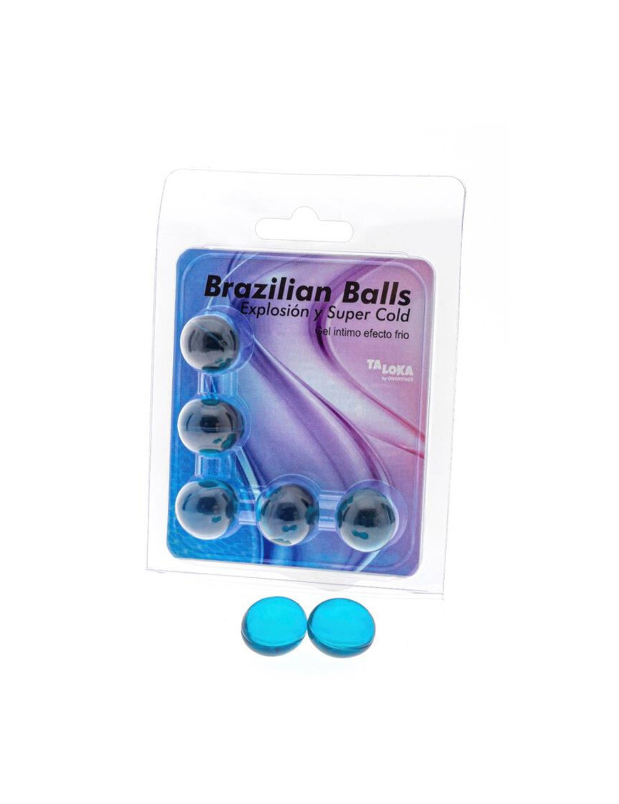 TALOKA - BRAZILIAN BALLS GEL EXCITANTE EFECTO FRÍO 5 BOLAS