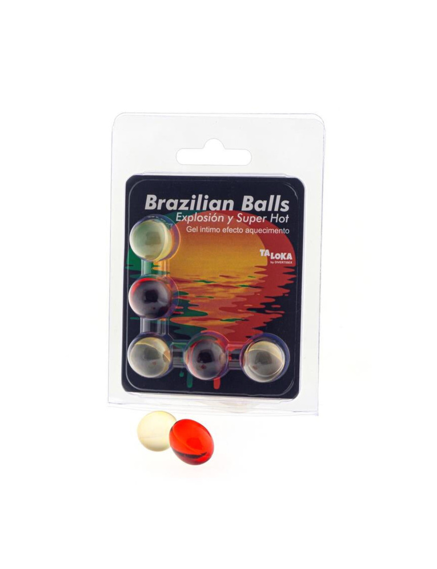 TALOKA - BRAZILIAN BALLS GEL EXCITANTE EFECTO SUPER CALIENTE 5 BOLAS