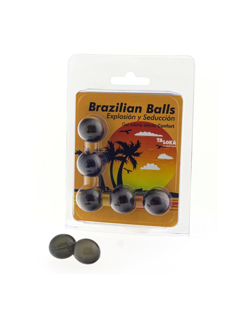 TALOKA - BRAZILIAN BALLS GEL EXCITANTE EFECTO CONFORT 5 BOLAS