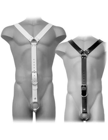 LEATHER BODY HARNESS MEN...