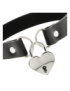 COQUETTE CHIC DESIRE COLLAR CUERO VEGANO ACCESORIO CORAZÓN CON LLAVE