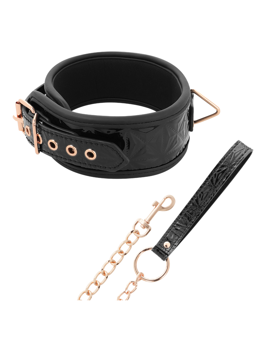 BEGME BLACK EDITION COLLAR CUERO VEGANO CON FORRO DE NOPRENO