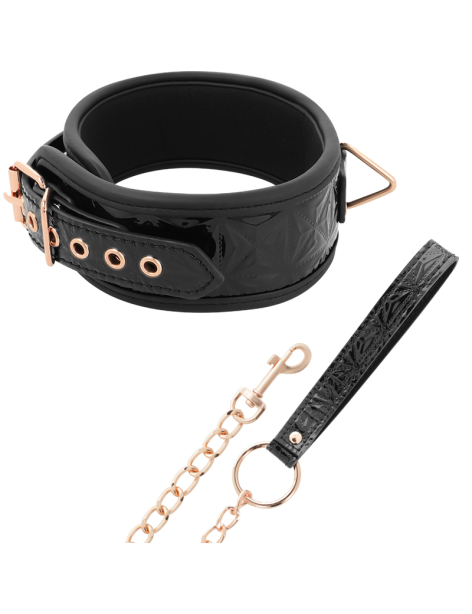 BEGME BLACK EDITION COLLAR CUERO VEGANO CON FORRO DE NOPRENO