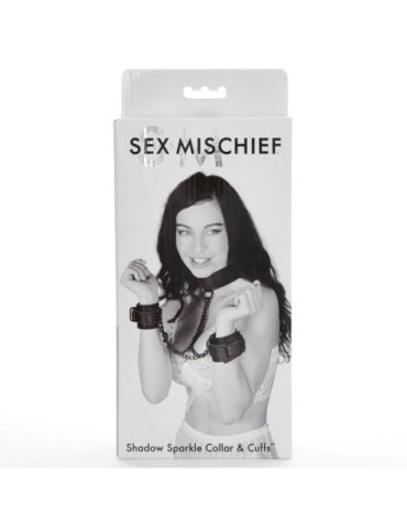 SEX & MISCHIEF COLLAR CON ESPOSAS SHADOW SPARKLE