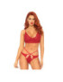 LEG AVENUE SET 2 PIEZAS CON TANGA DOBLE TIRANTA S/M