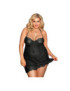 SUBBLIME QUEEN PLUS BABYDOLL CON LACITOS NEGRO