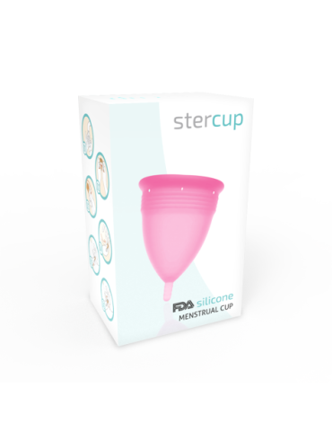 STERCUP COPA MENSTRUAL FDA SILICONE TALLA L ROSA