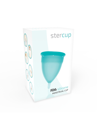 STERCUP COPA MENSTRUAL FDA SILICONE TALLA L AQUAMARINE