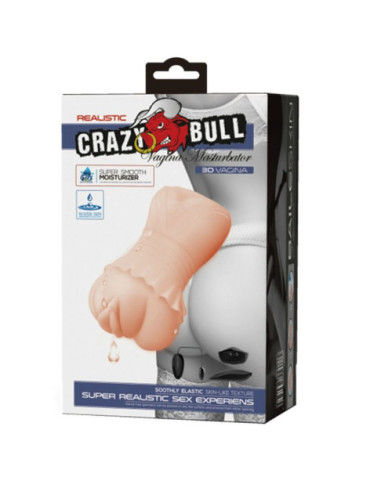 CRAZY BULL - MASTURBADOR WATER SKIN VAGINA CON BALAS VIBRADORAS