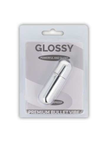 GLOSSY PREMIUM VIBE BALA VIBRADORA 10V SILVER