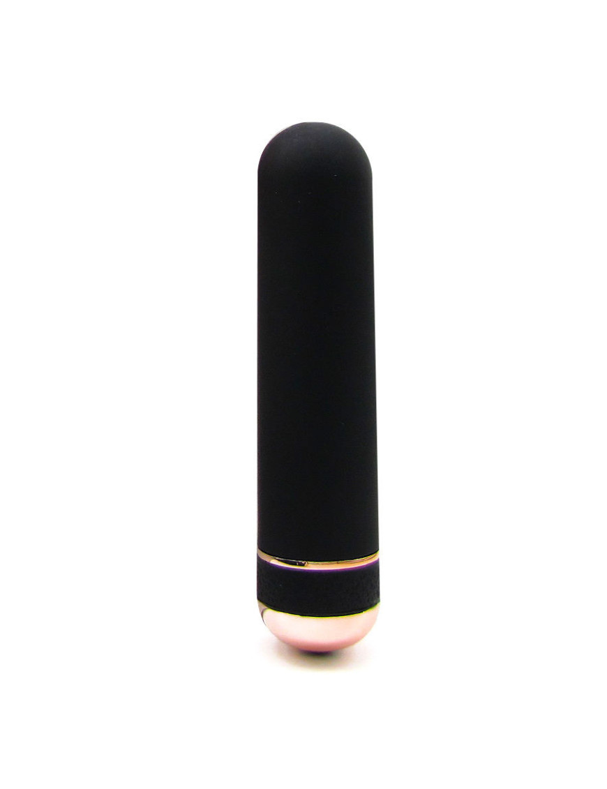 SANINEX ORGASMIC ELEGANCE - NEGRO Y DORADO 13 CM